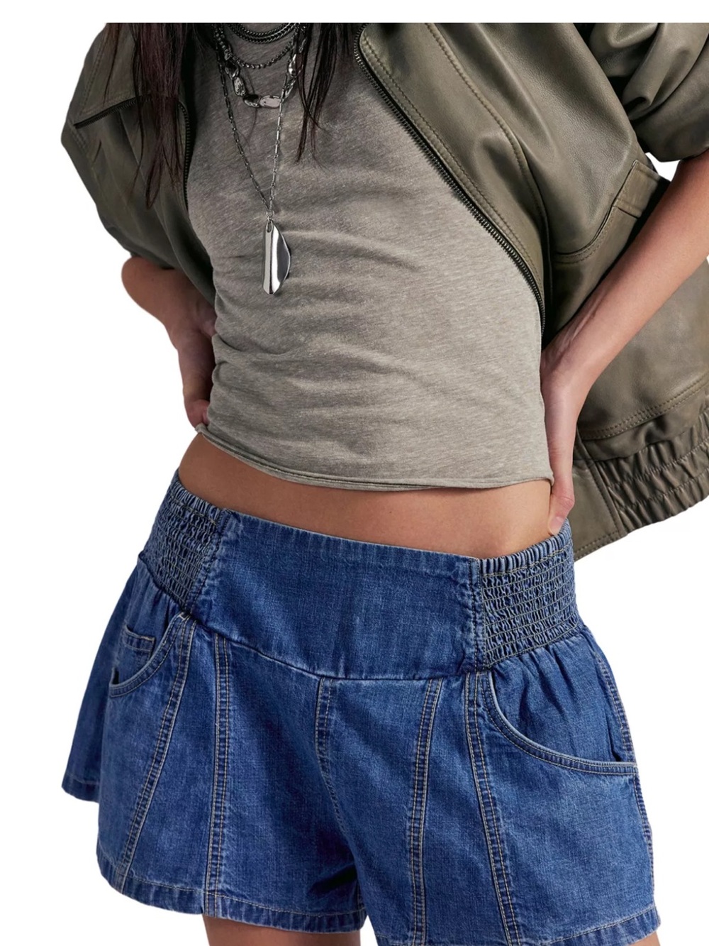 We The Free Luna Pull On Shorts NWOT